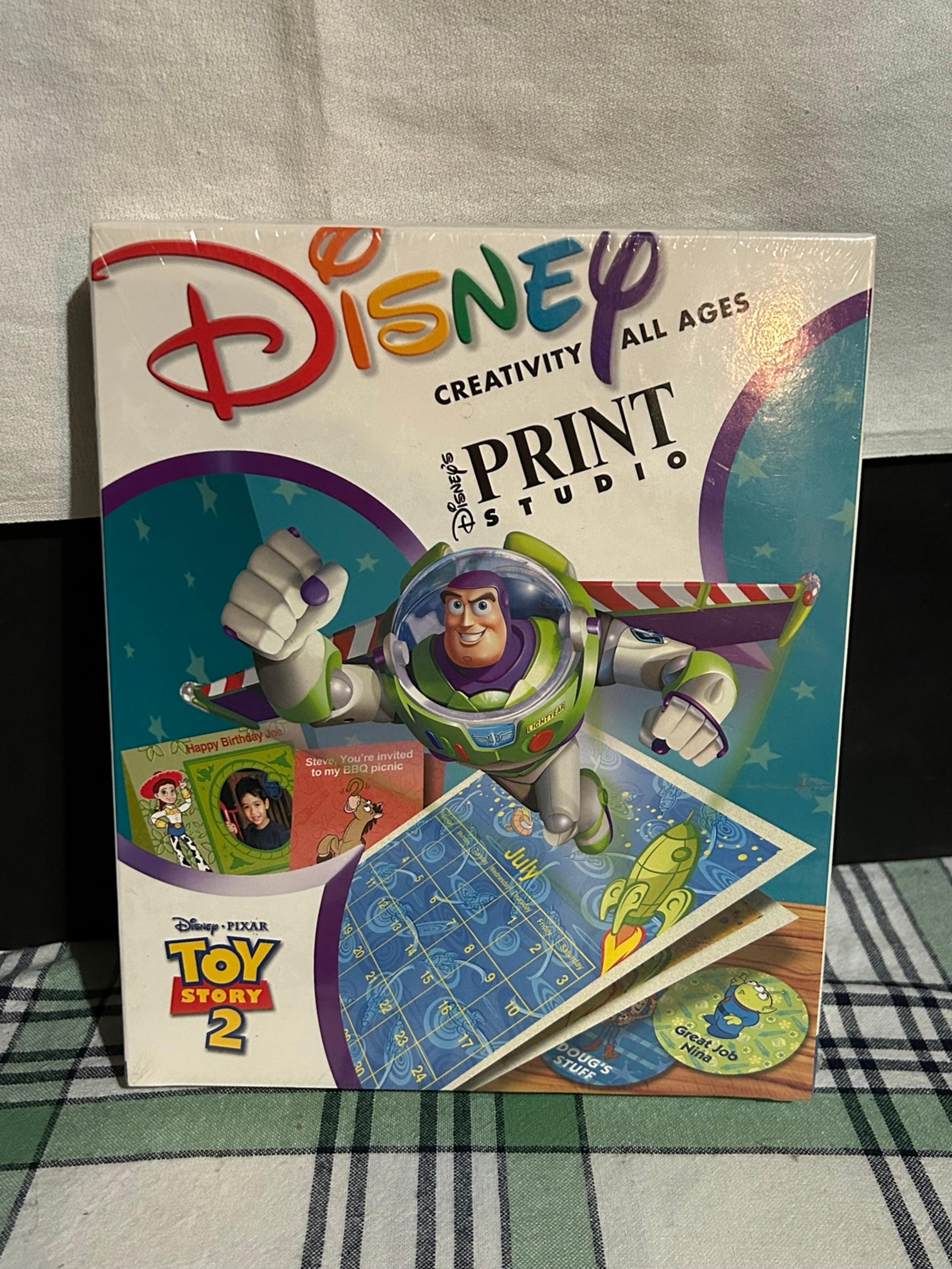 Disney’s Toy Story 2 Print Studio CD-ROM PC Game New Nip