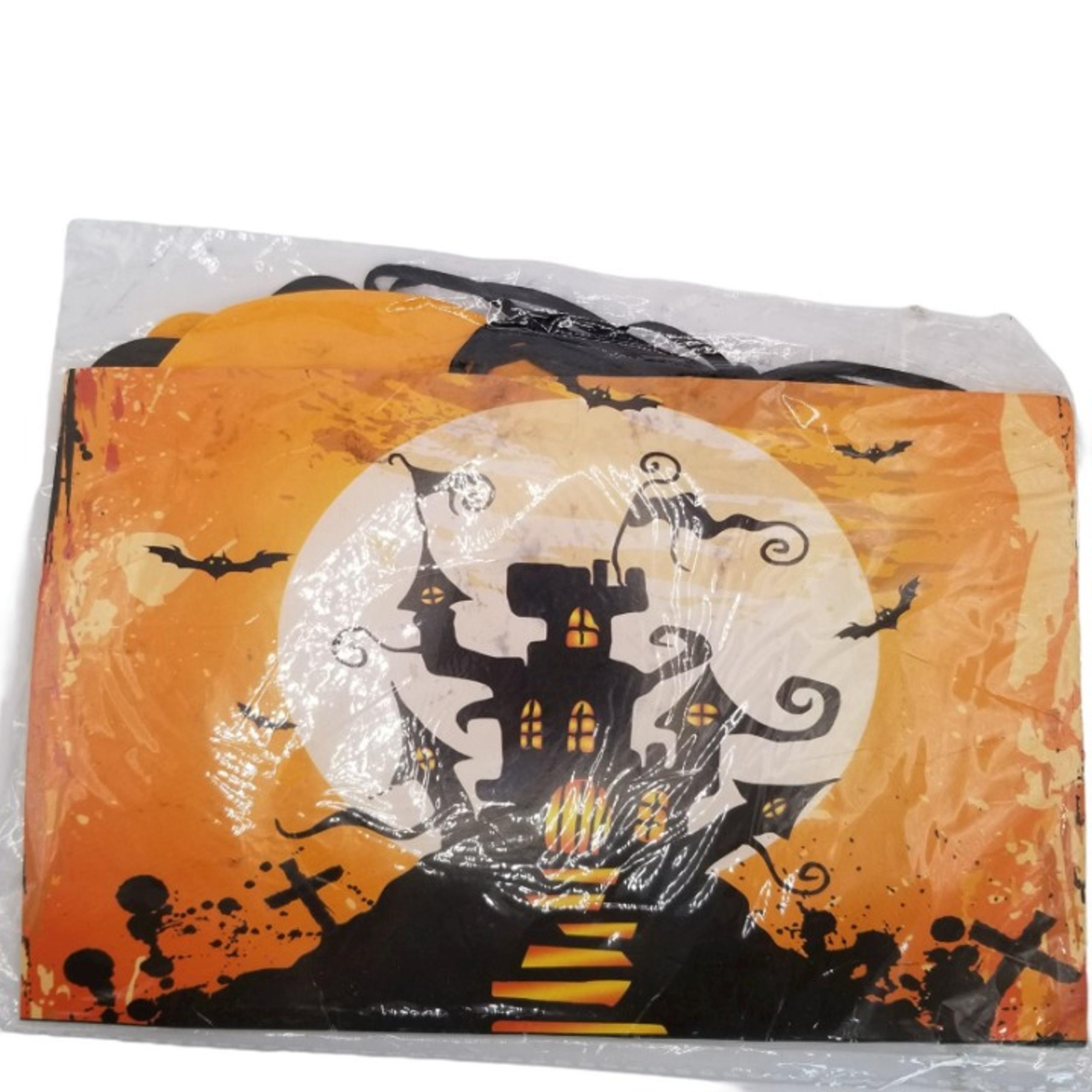 Halloween Banner Paper Orange black Original Package Holiday Party Decoration