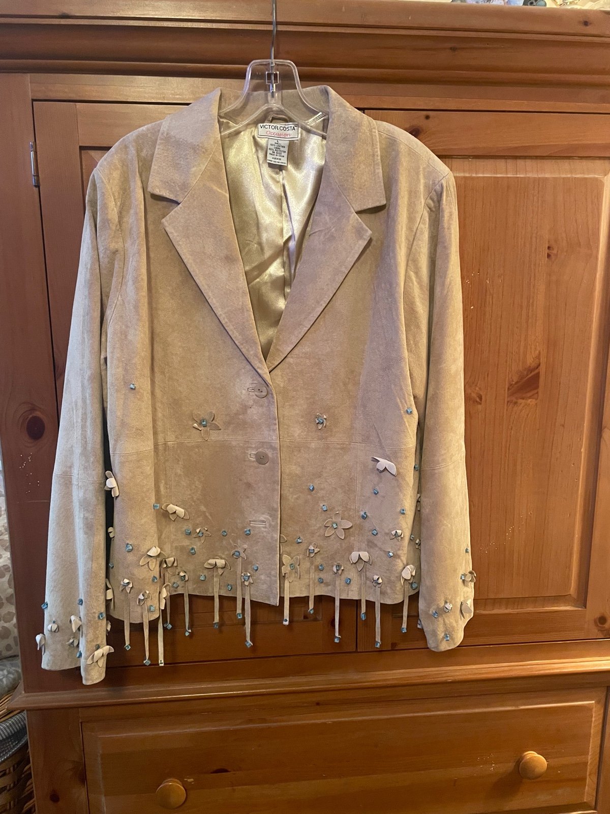 Suede retro jacket .Been worn twice