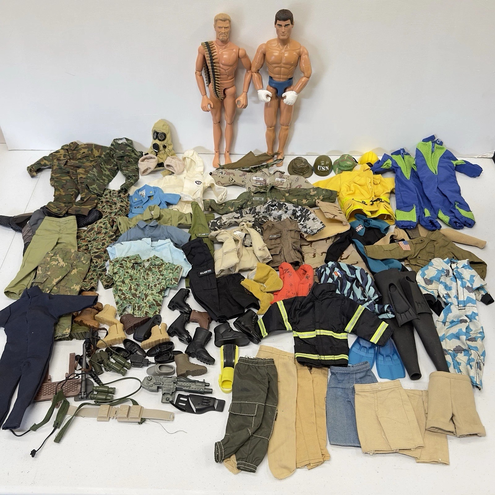 Vintage Hasbro GI Joe & Other Military Action Figure Clothes Gear Accessories