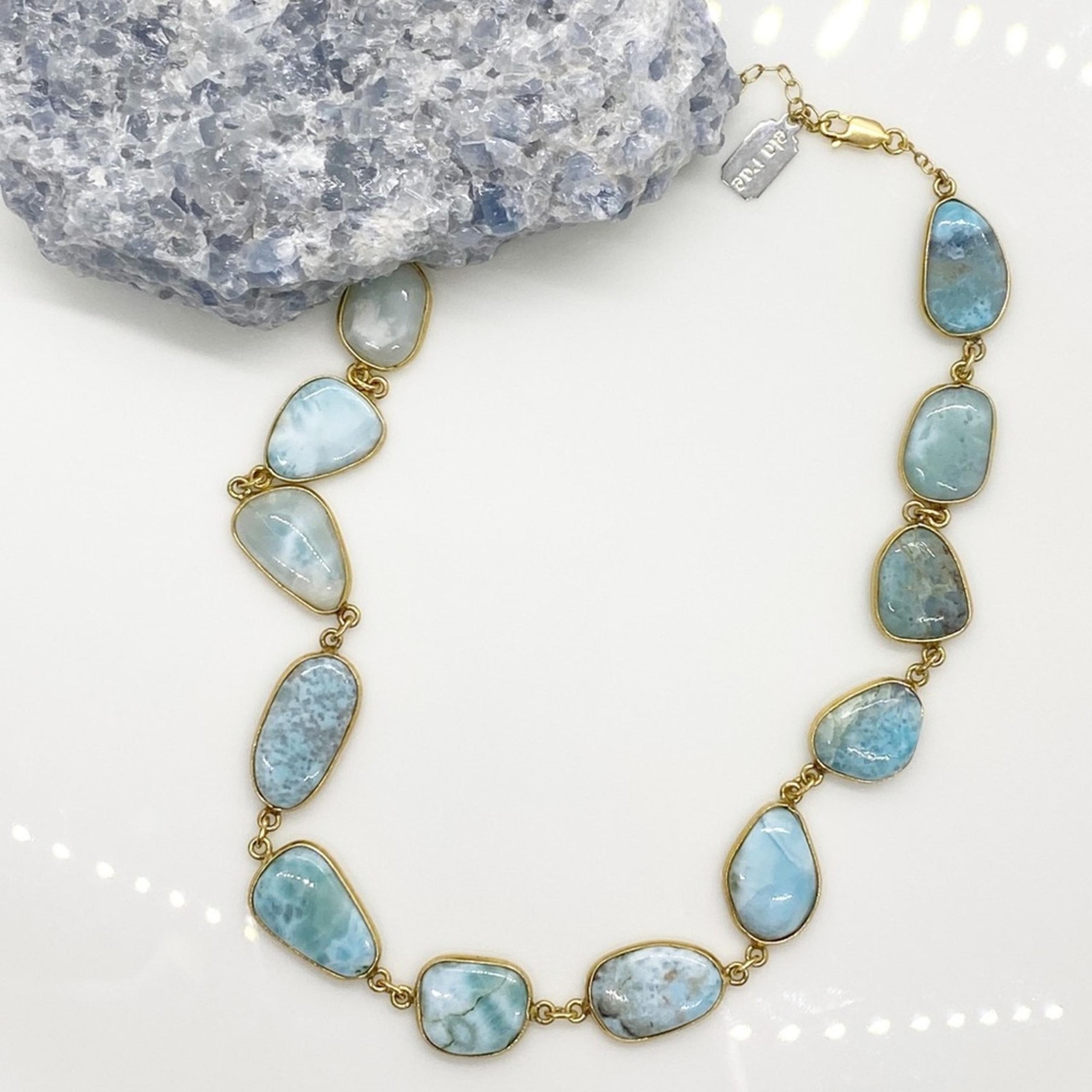 NEW Anthropologie x Ela Rae Sadie Larimar Stone Choker