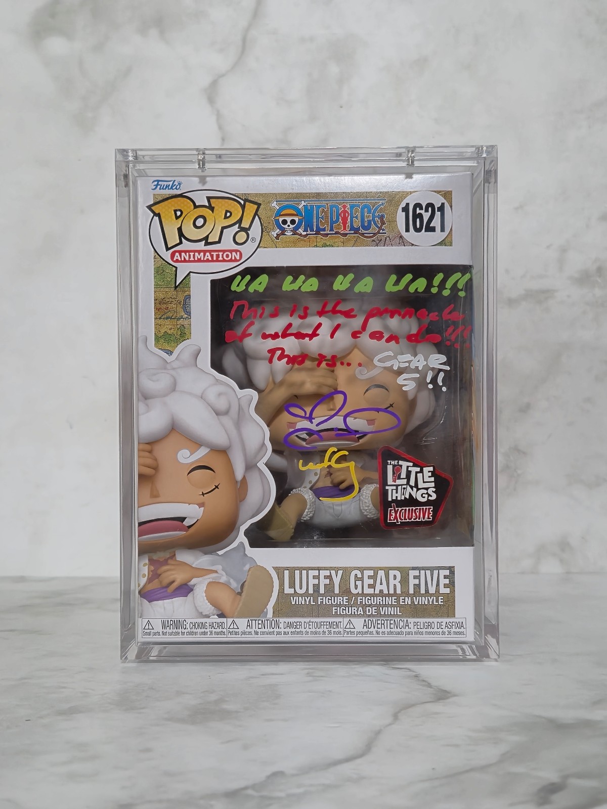 One Piece - Luffy Gear Five (Laughing) TLT Signed w/ Side Art