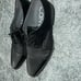 Calvin Klein Bram Black Textured Leather Cap Toe Oxfords Mens Size 8 M