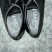 Calvin Klein Bram Black Textured Leather Cap Toe Oxfords Mens Size 8 M