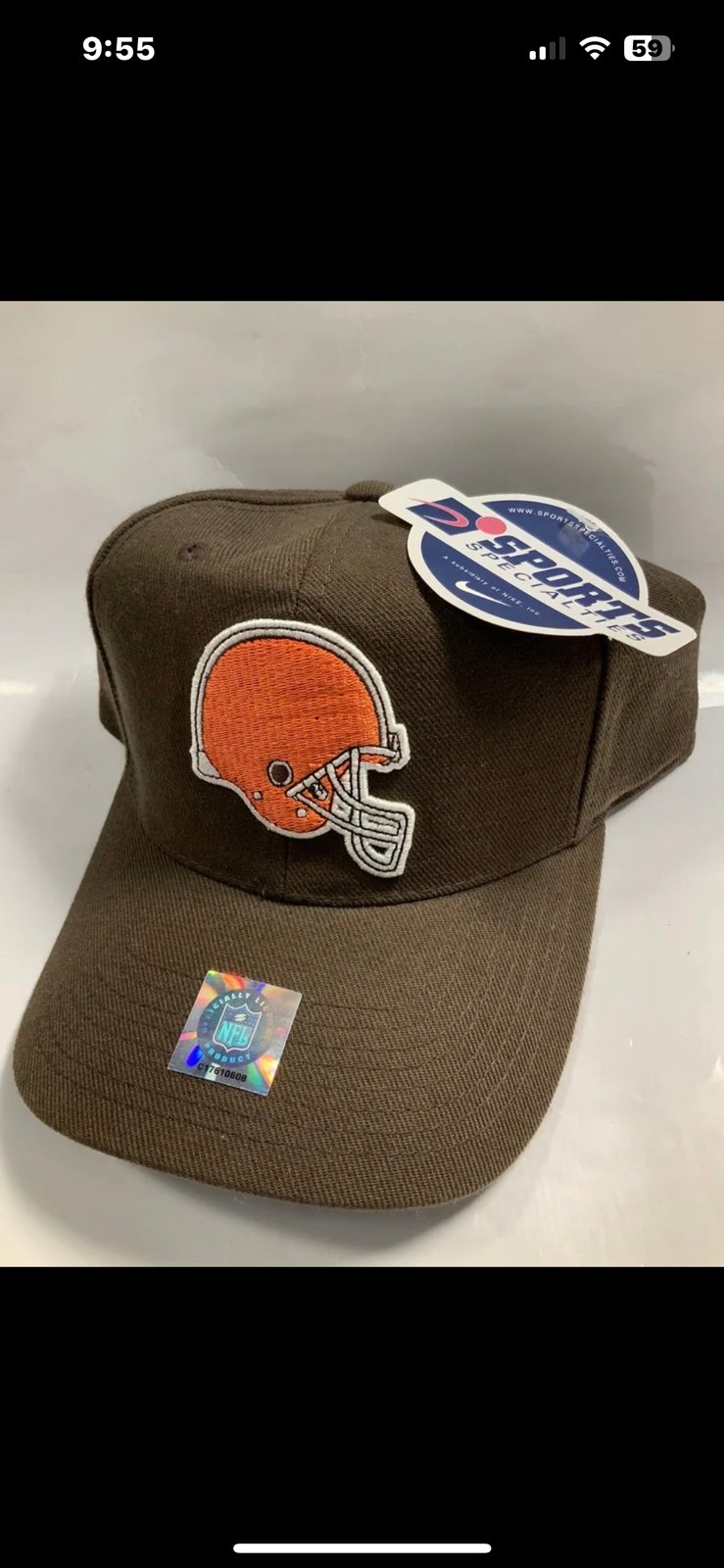 Vintage Cleveland Browns Sports Specialties Snapback Hat New Tags DEADSTOCK
