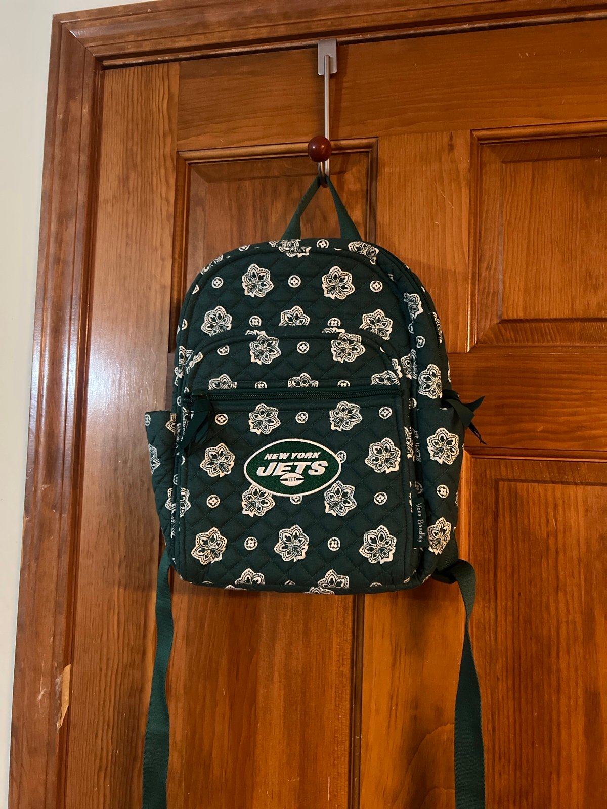 New Vera Bradley New York Jets Quilted Small Backpack Unique