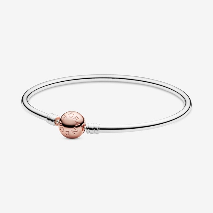Authentic PANDORA Gold-Plated-On-Silver Bangle Bracelet
