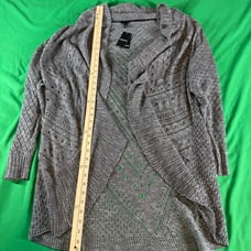 New Torrid Cardigan Curved Hem long Sleeve Open Front Loose Knit Sweater Sz3