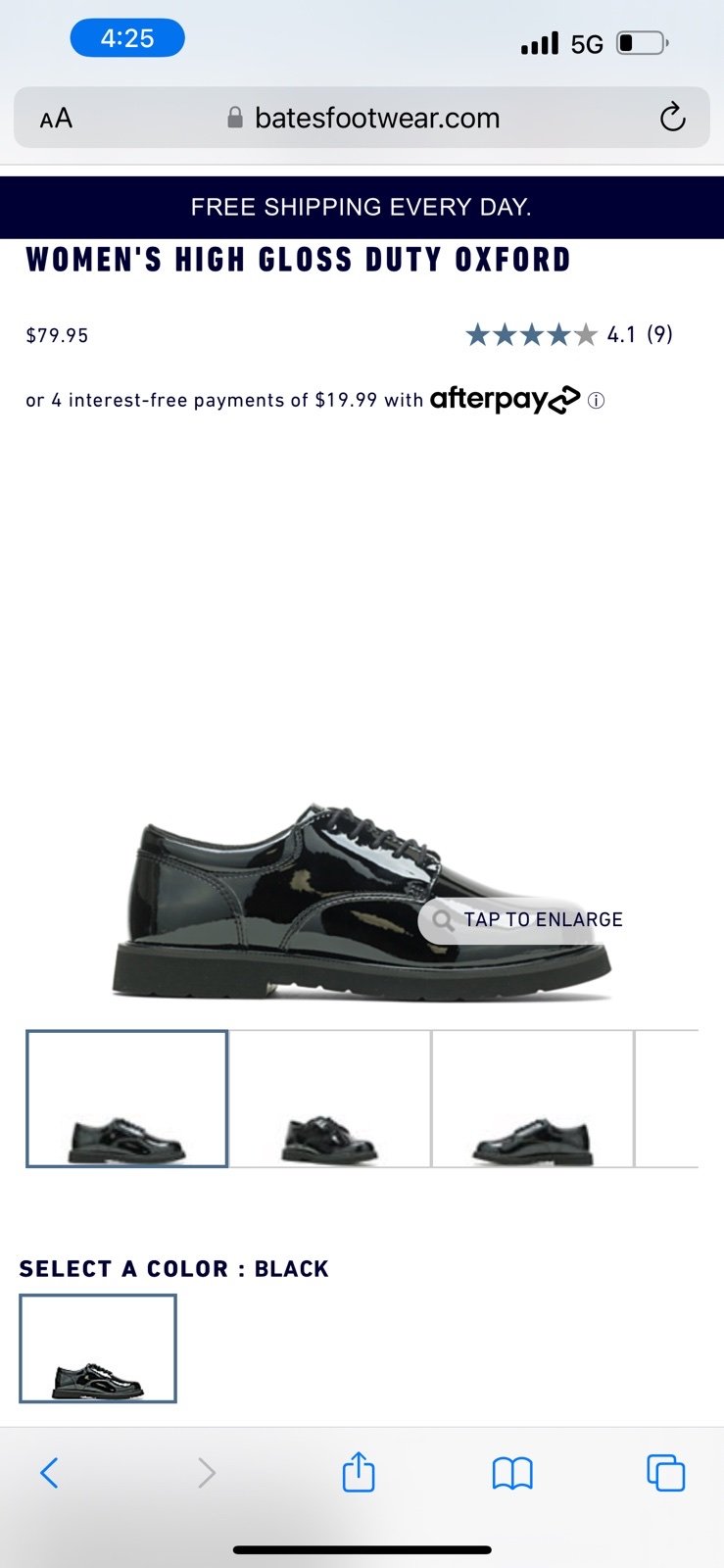 Bates women high gloss shoes