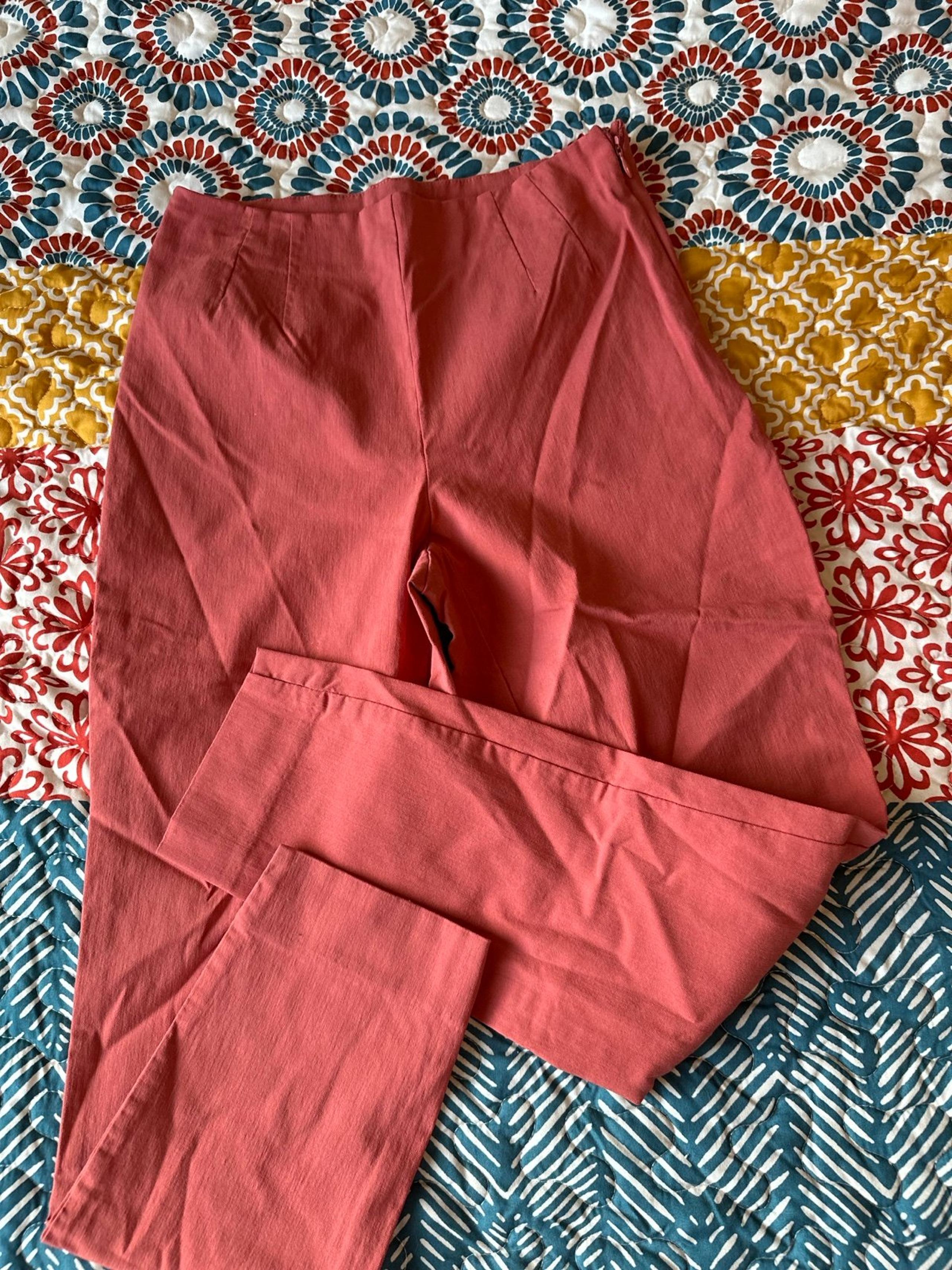 TIME AND TRU WOMEN CASUAL LOUNGE ORANGE PANTS DRESSY FALL AUTUMN MEDIUM M 10