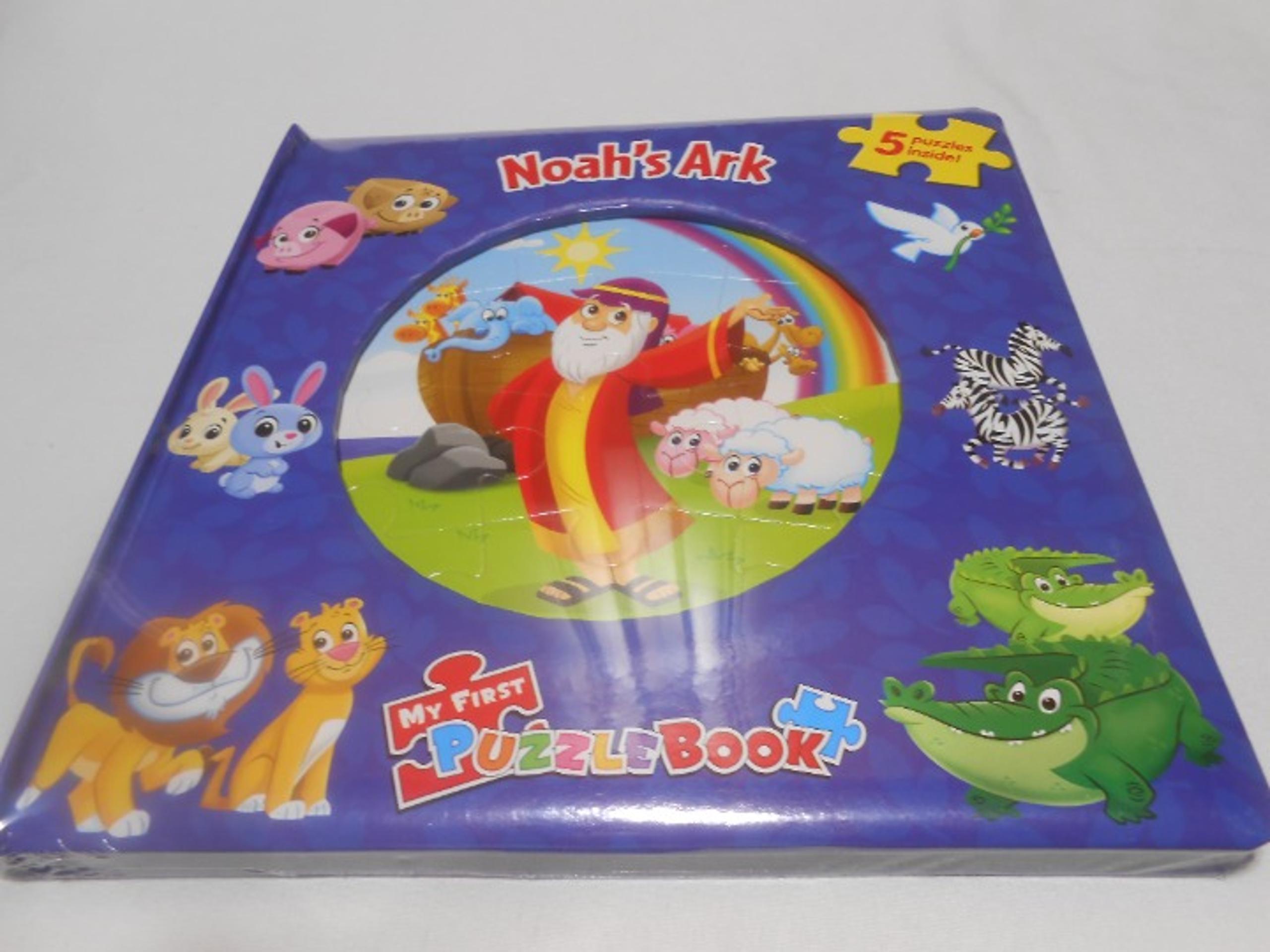 NEW Sealed Noah's Ark My First puzzle Book w/ 5 easy puzzles kids ages 3+ GIFT