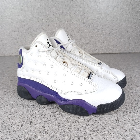 Nike Air Jordan 13 Retro Lakers Kids Sneakers Size 13C Shoes