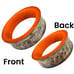 Vintage MCM Bangle Bracelet Set Of 6 Thermoset Plastic Polished Hammered Brass