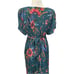 Patrons of Peace Maxi Long Dress Size M Green Floral Gauzy Boho Gypsy Feminine