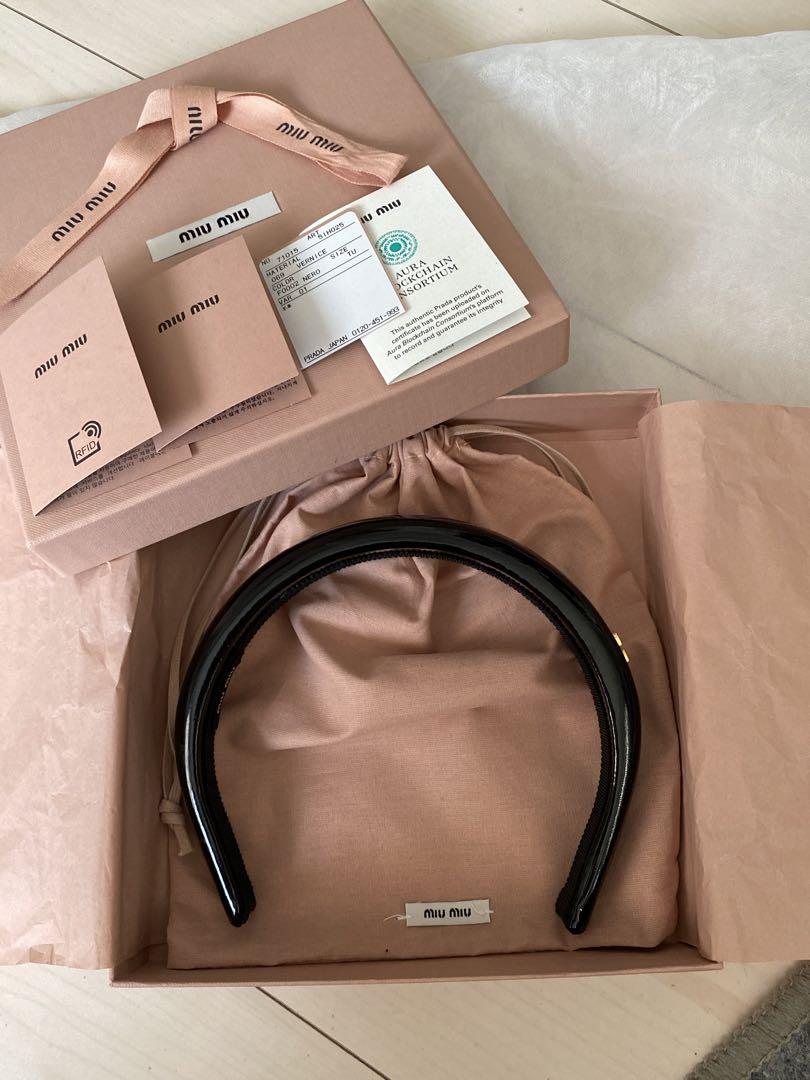 MIUMIU Hairband Headband Black
