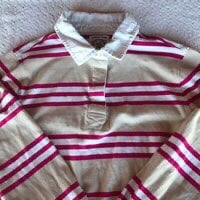 Vintage Lands End Authentic Striped Rugby Shirt