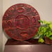 Vintage Handcarved Wood Tabletop Platter - Haiti circa 1960s