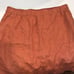 Garnet Hill Skirt Womens 14 Paprika Orange Elastic Waist Pull On Mini Linen