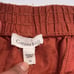 Garnet Hill Skirt Womens 14 Paprika Orange Elastic Waist Pull On Mini Linen