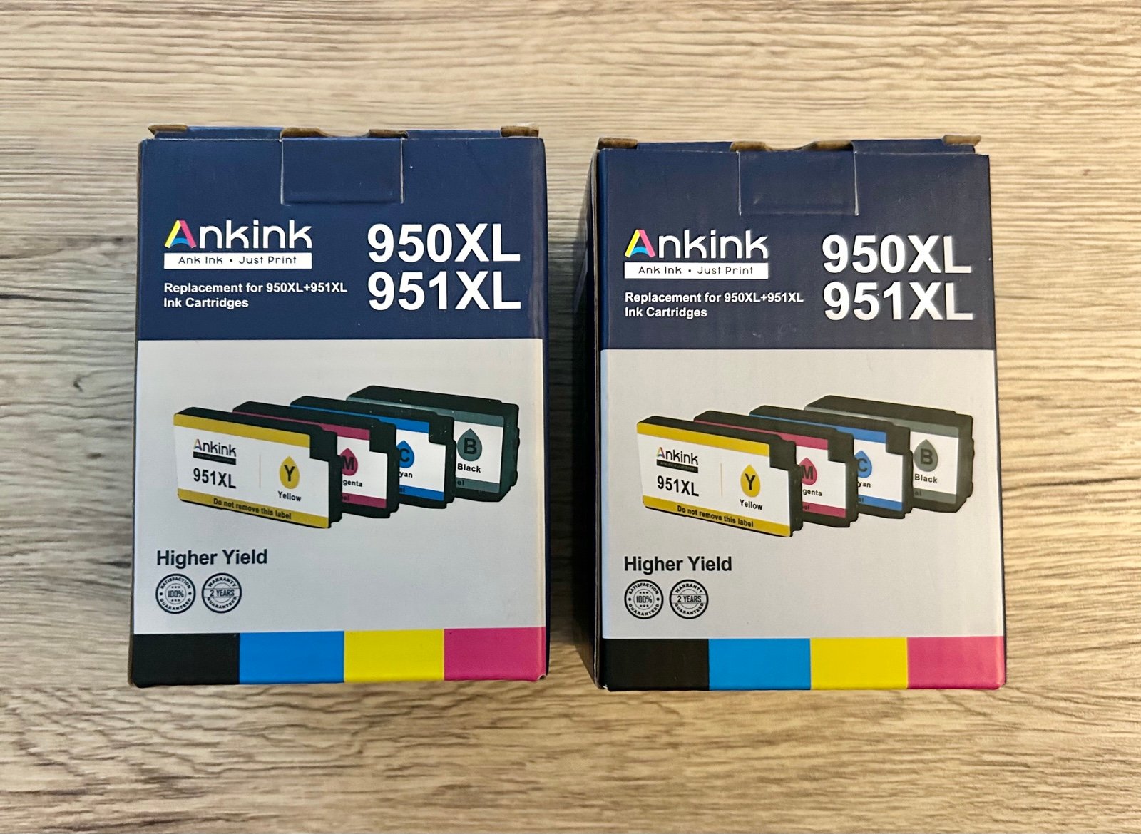 2 Packs of 950XL / 951XL Ink Replacement Cartridges - 4 Colors for OfficeJet Pro