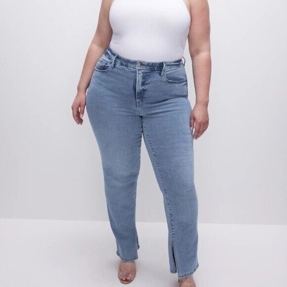 Good American Good Boy Curvy Vintage Inspired Tummy Tech Jeans Womens Sz 18 NWT