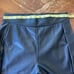 CAVALINI faux leather black pants jeans open below legs size L