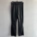CAVALINI faux leather black pants jeans open below legs size L