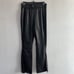 CAVALINI faux leather black pants jeans open below legs size L