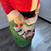 RARE Vtg 1968 Empire Blow Mold Plastic Santa 48 Toy Sack Bag Christmas Light-Up