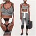 Lululemon Speed Up Bra Sz 8 In Spaced Out Space Dye Black White