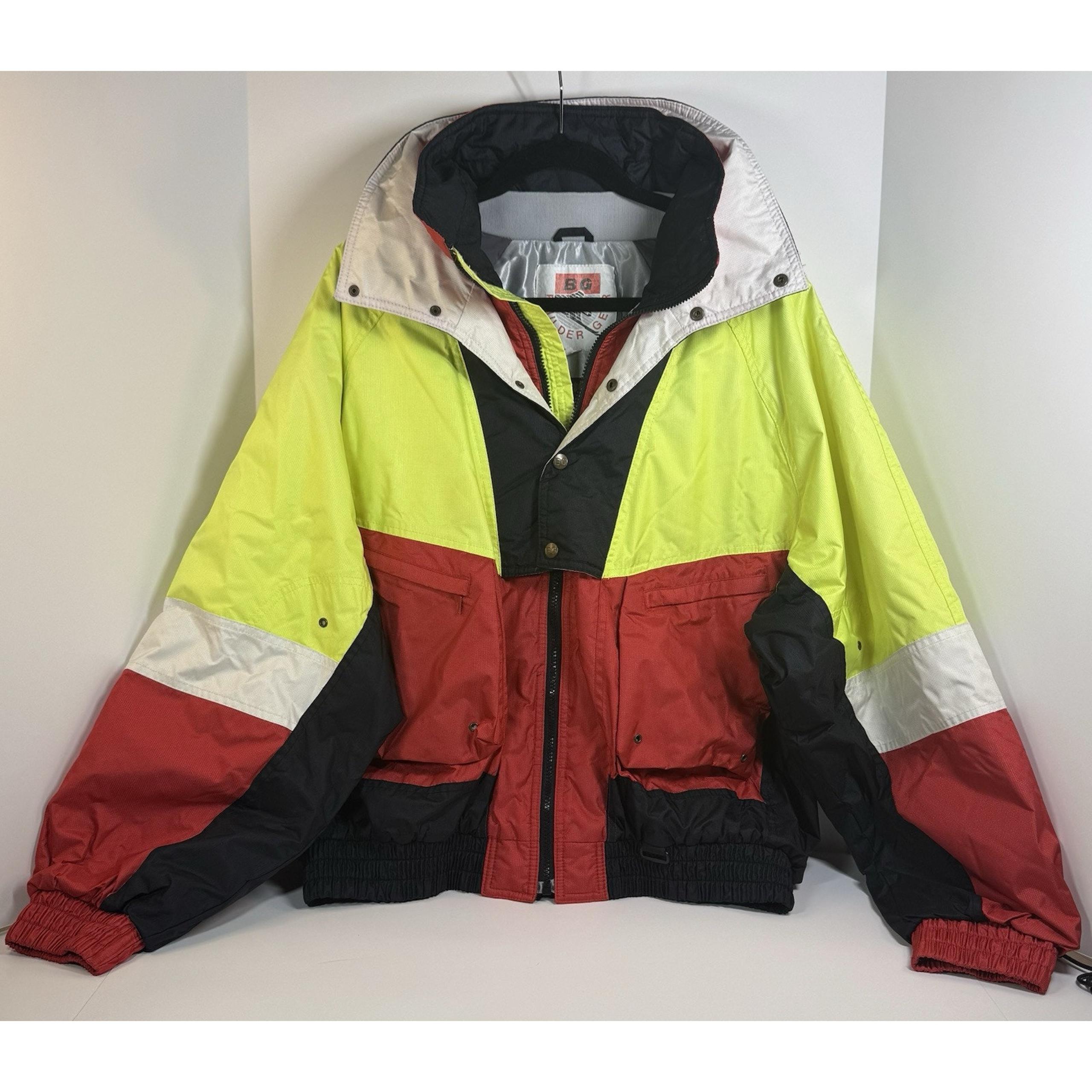 BOULDER GEAR SERA 5 Vintage 90’s Neon Color block Thinsulate Ski Jacket Men’s XL