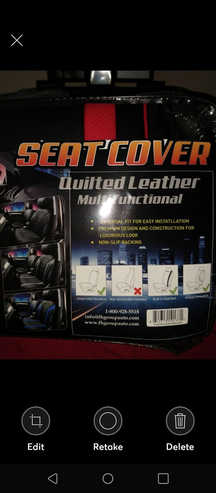 Leather Universal Automotive Seat Covers