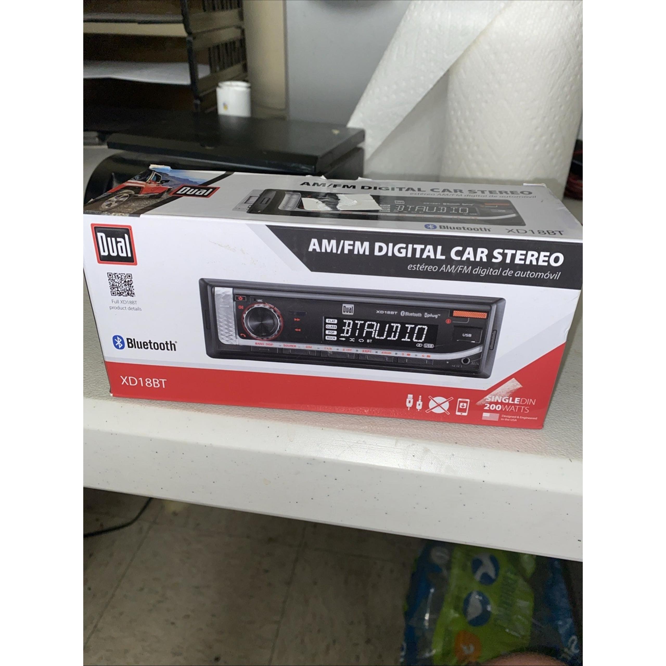 Dual XD18BT Smart Control 200 W In-Dash Digital Media Receiver BT NIB AO4053565