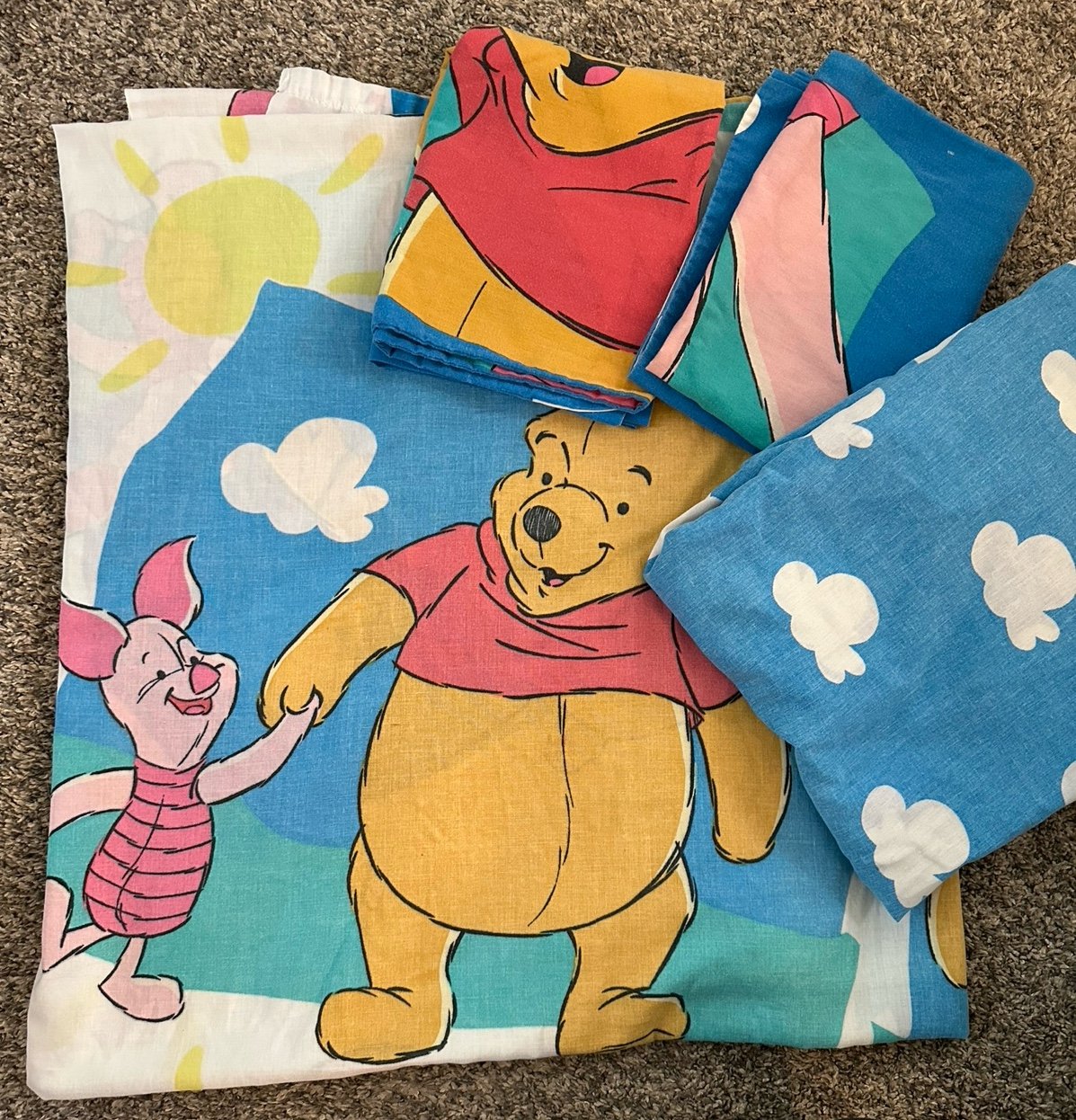 Vintage Winnie the Pooh Sheet Set