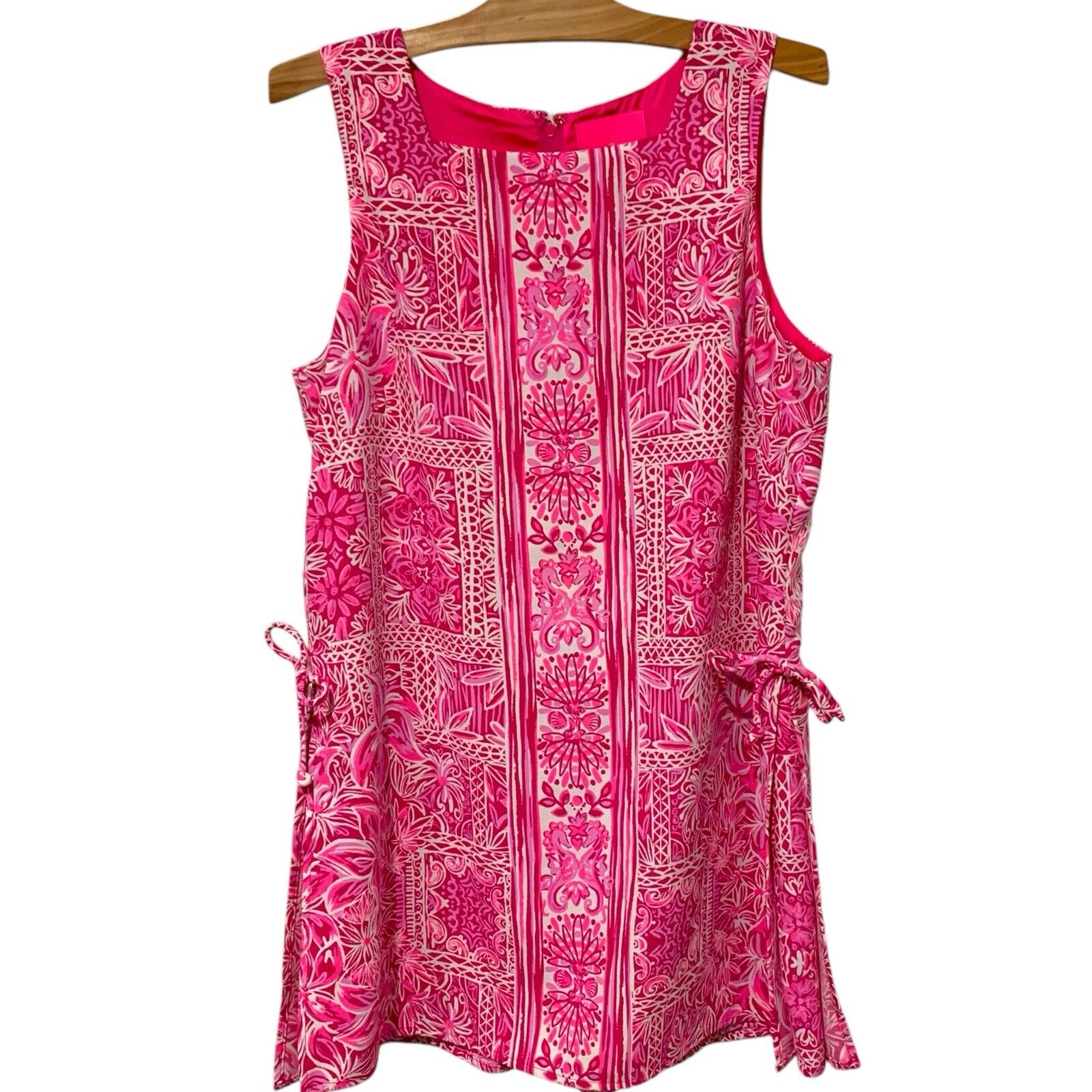 Lilly Pulitzer | Dress Romper Donna Pinata Pink New Blooms Sleeveless- Size 14