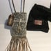 NWT Leaders in Leather Vaquetta Stone Wildflower Phone Crossbody