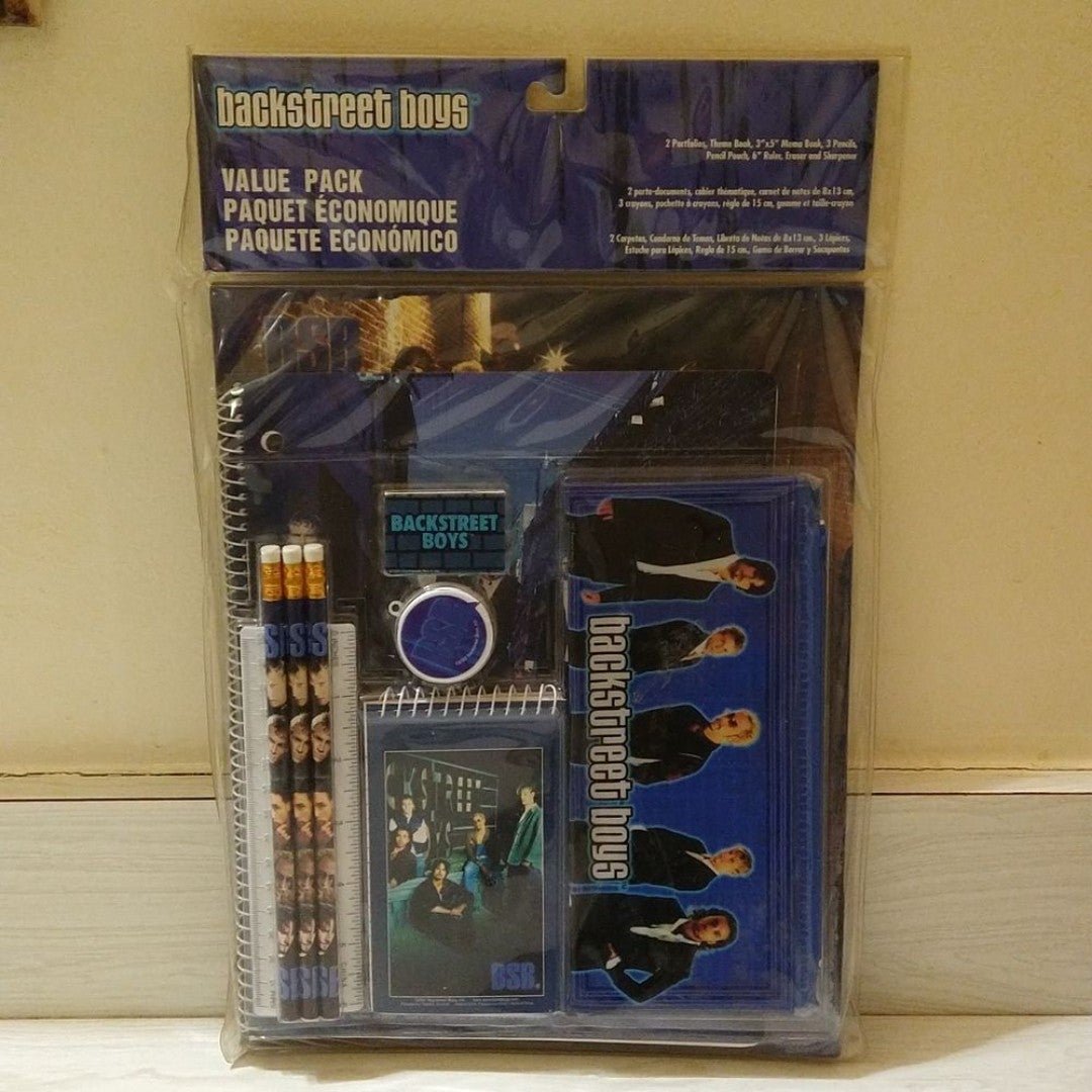 Vintage 2001 Backstreet Boys School Value Pack SEALED