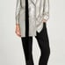 Zara Silver metallic Faux Suede Blazer Dress in xsmall New