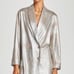 Zara Silver metallic Faux Suede Blazer Dress in xsmall New