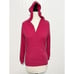 Puma Women's Long Sleeve V Neck Pullover Hoodie Sweatshirt Pink Size Small