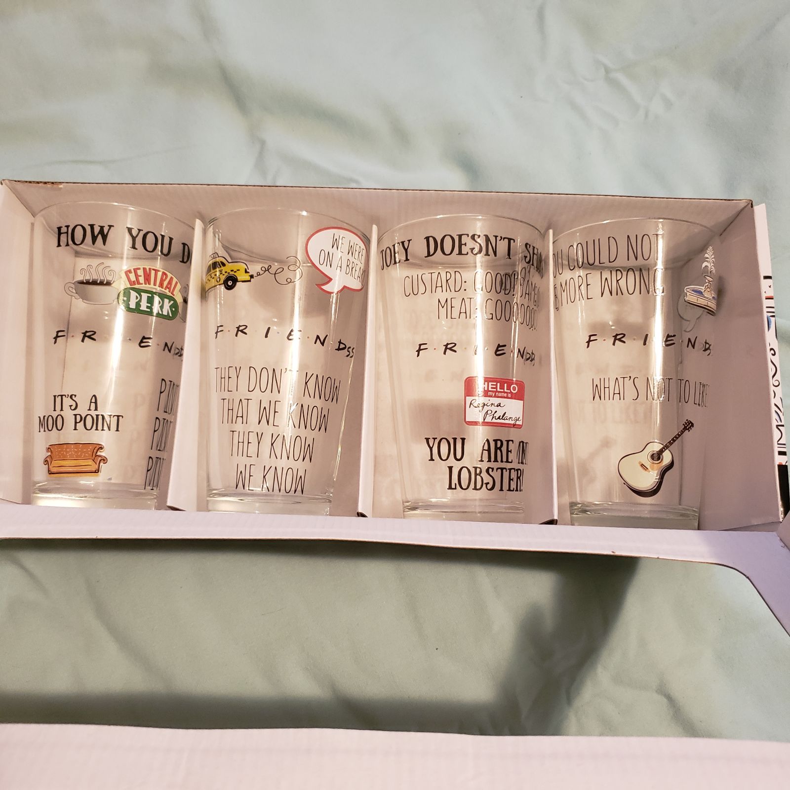 Friends Pint Glass set of 4