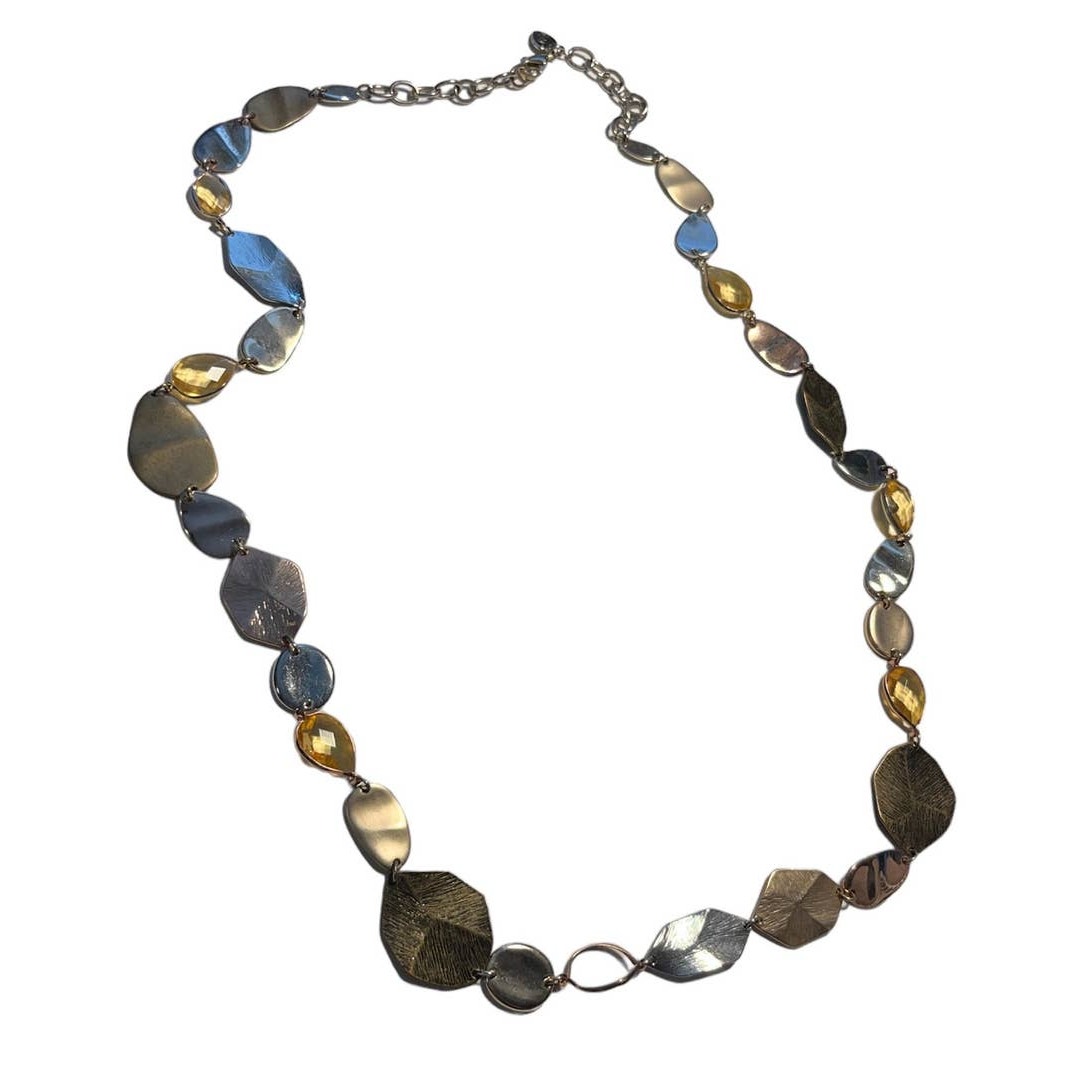 Gucci long chain gold tone necklace