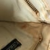 Vintage French Corde' large Wristlet Cream color with Lucite pull