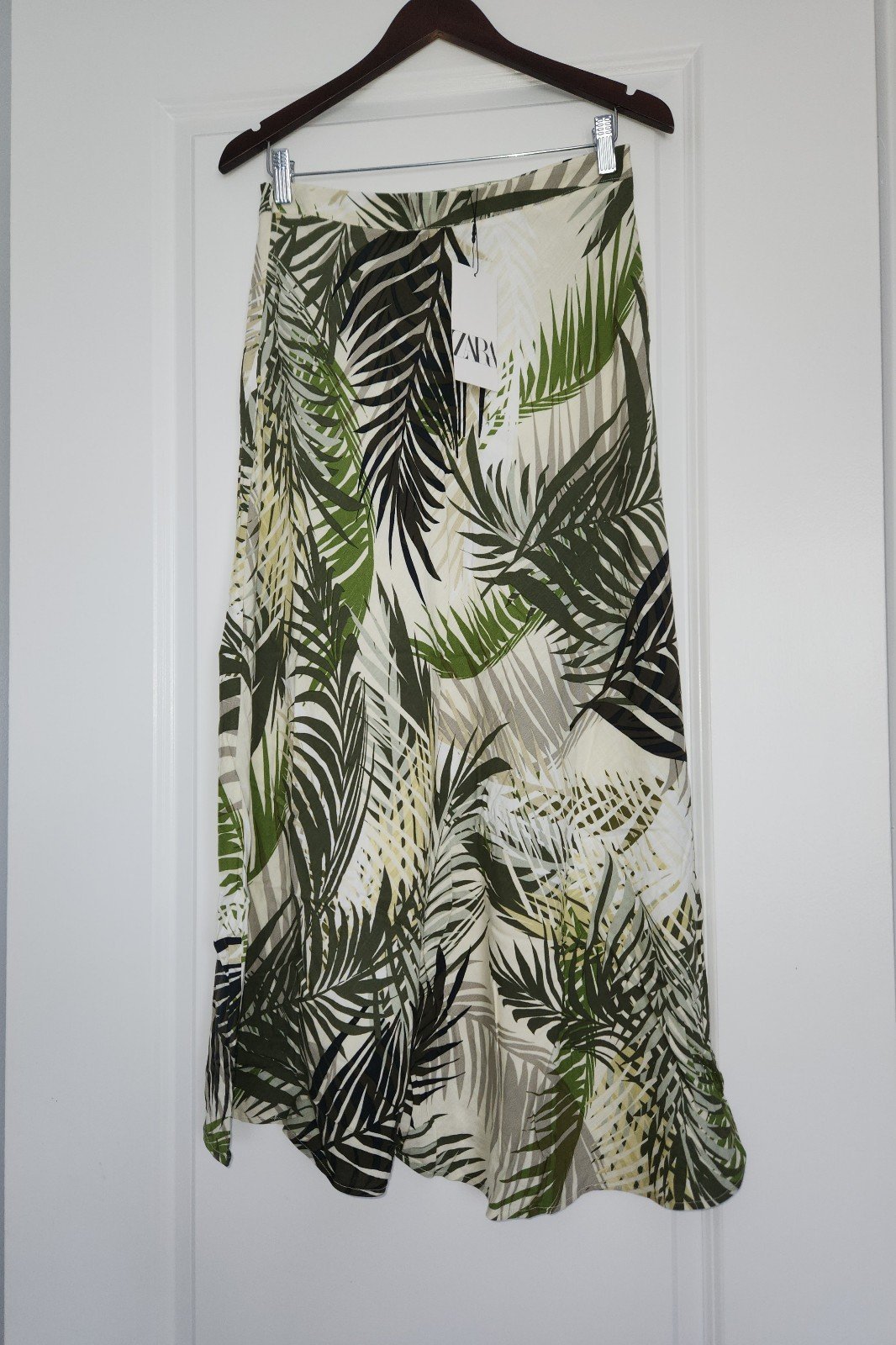 NWT Zara Tropical Print Midi Skirt