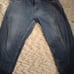Vintage Men's Baggy Blue Jeans by Evolution in Design with an Embroidered Patch