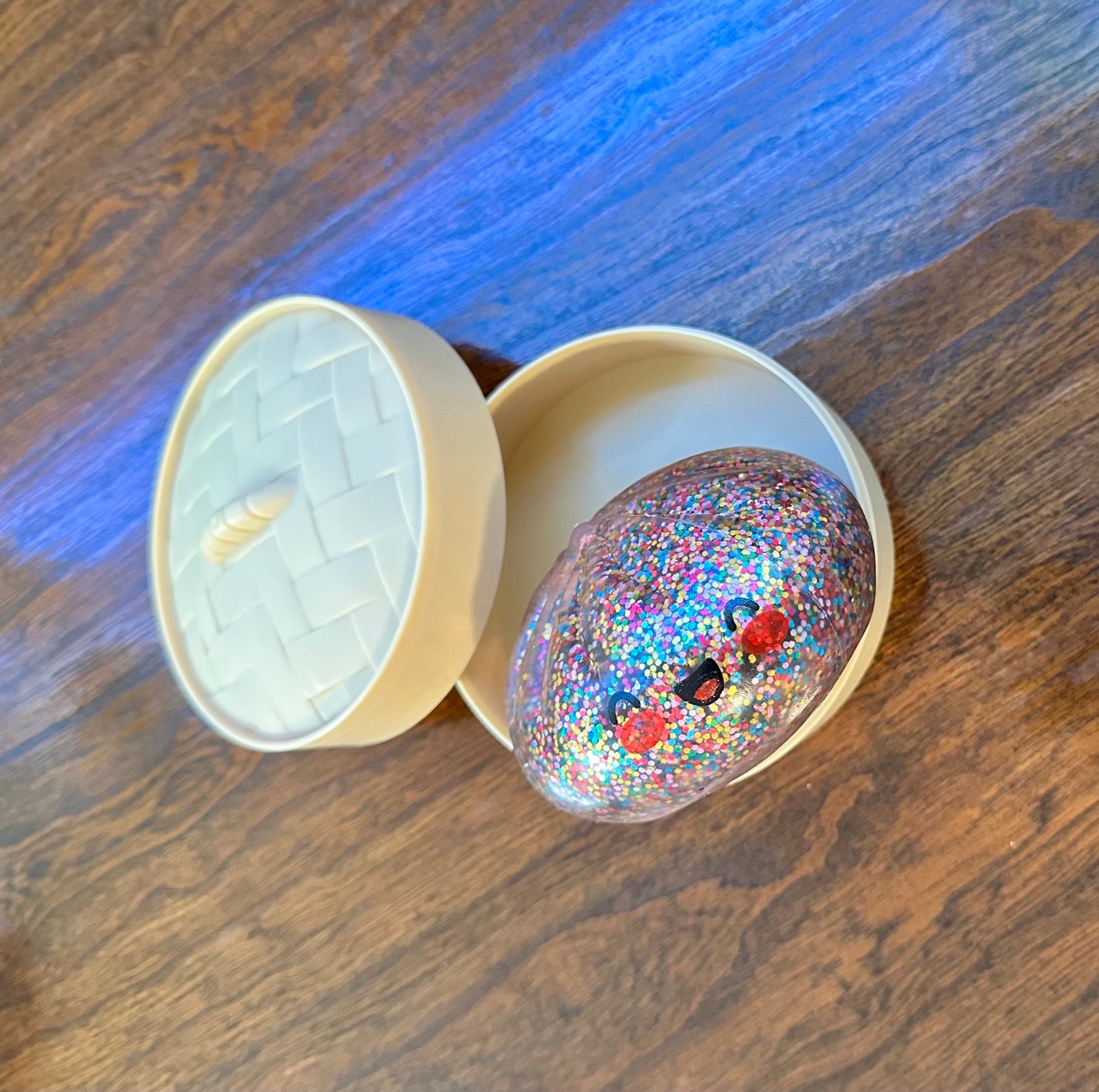 Rare Glitter Squishy Dumpling Bun Rainbow Mystery Series 3