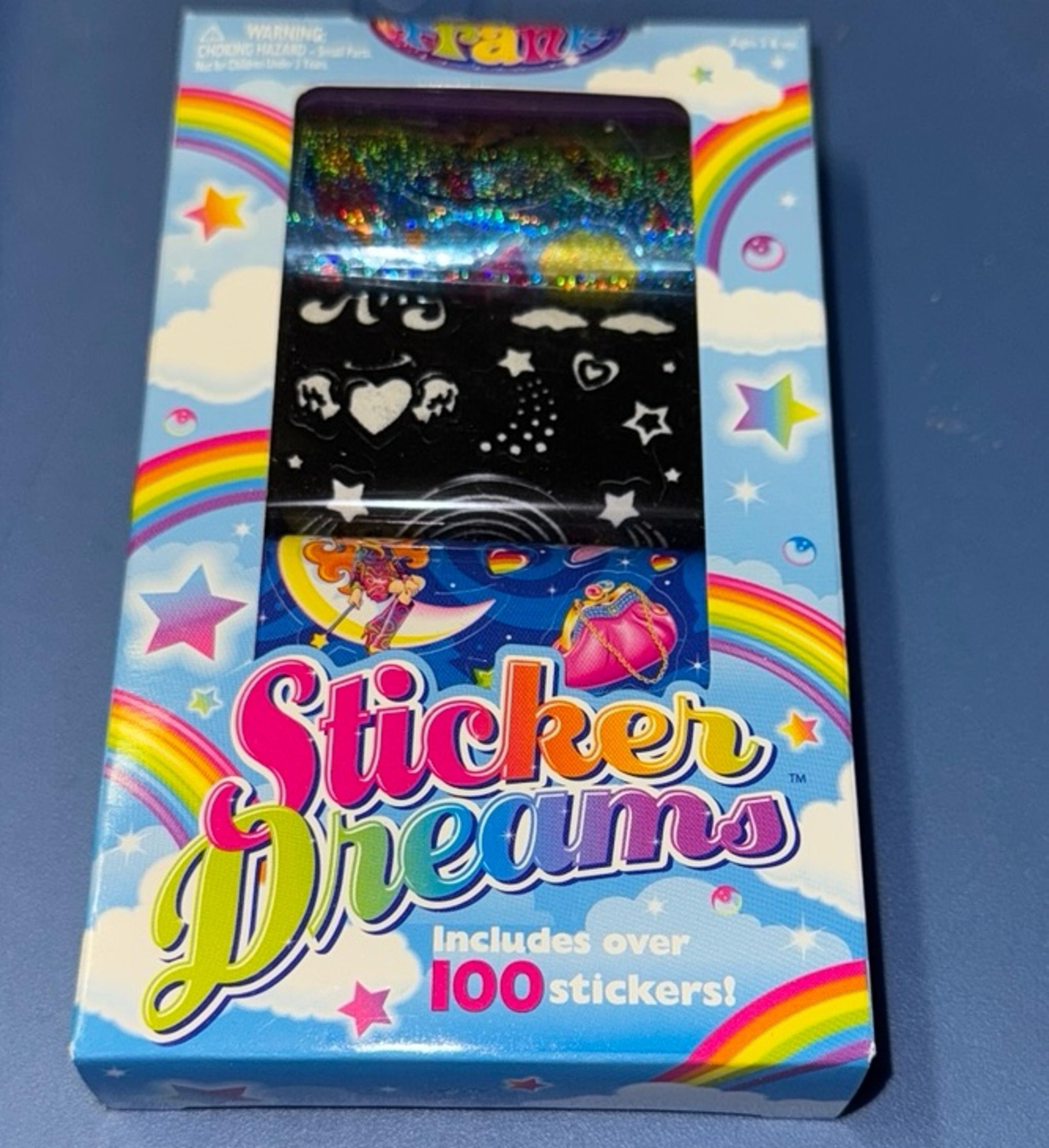 Vintage lisa frank sticker dreams small set with 3 sticker sheet rolls
