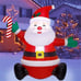 4ft Christmas Inflatables Blow Up Yard Decorations