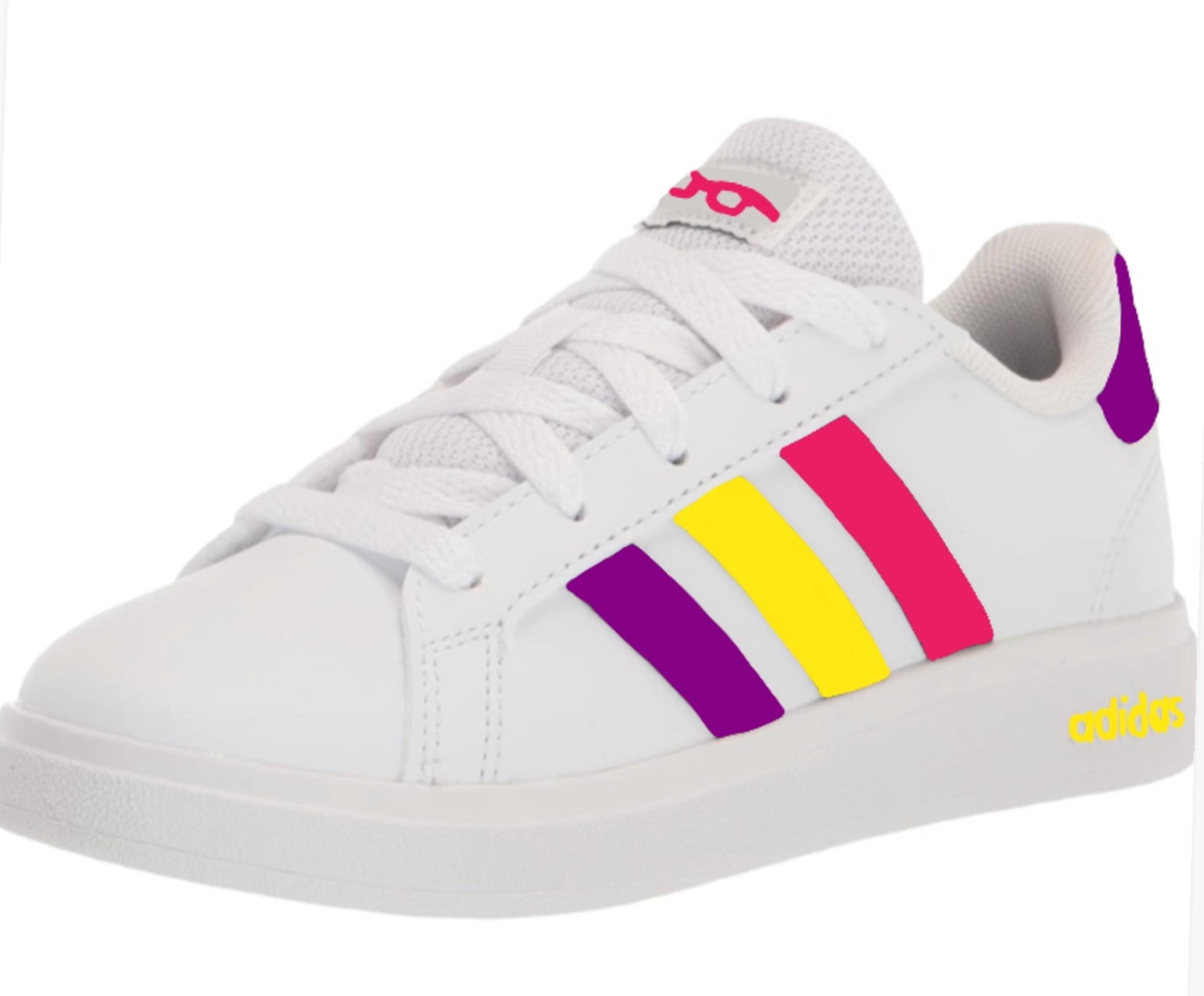 Adidas Grand Court Shoes Kids Size 13 - Multi
