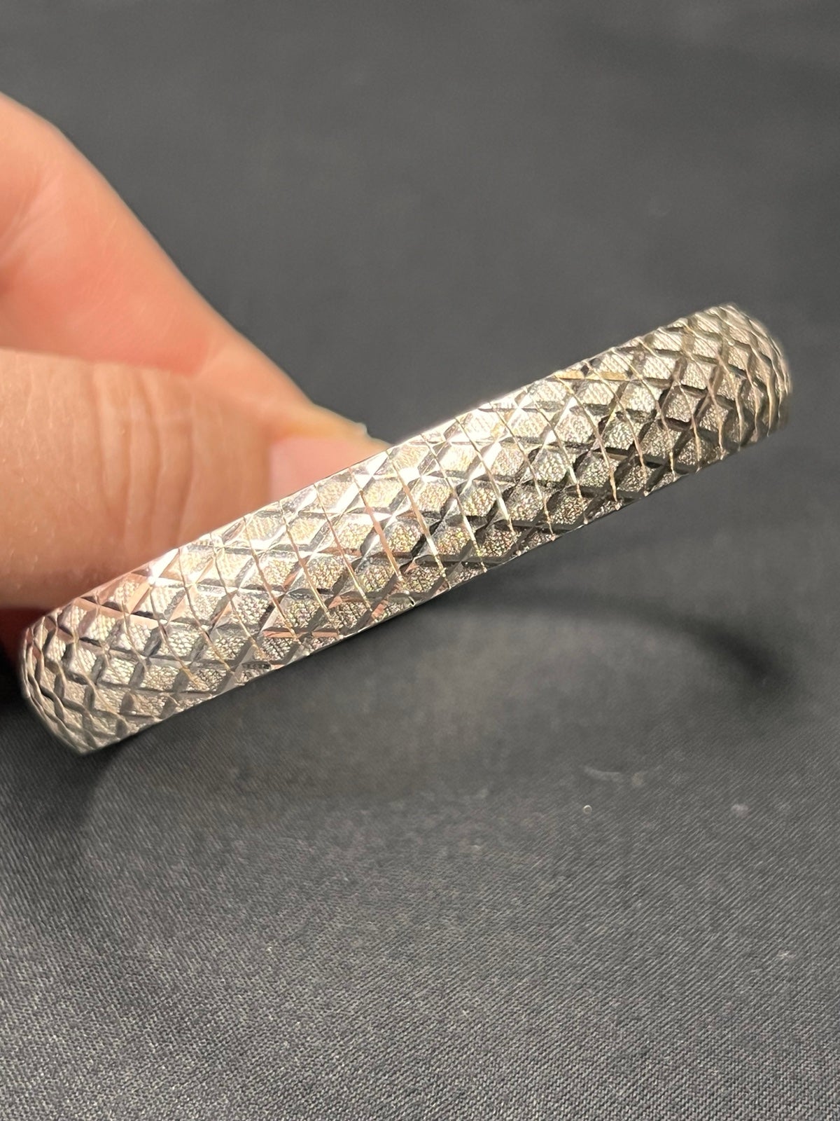 Diamond cut Italy 925 silver bracelet